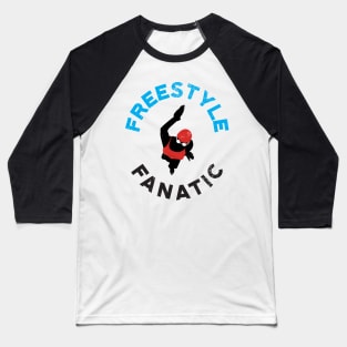 Womens Freestyle Fanatic Swim 2 Baseball T-Shirt